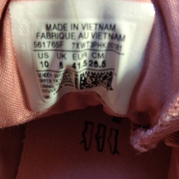 Converse All Star Women's Sneakers Pinky Peach Size 10 NWOT - Picture 10 of 11
